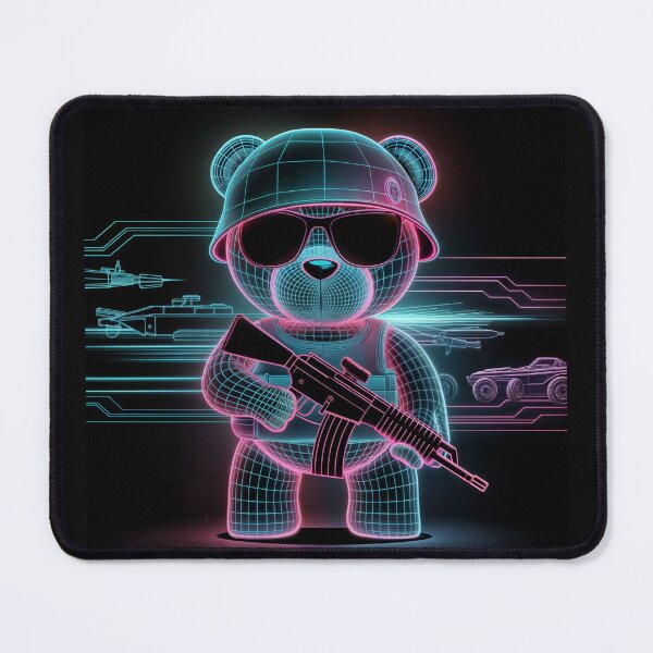 Item preview, Futuristic Military Bear in Action designed and sold by Catrina luna.