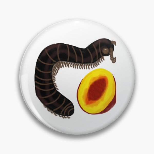 Item preview, Millipede with Peach Design 2 designed and sold by Kittylunarcraft.