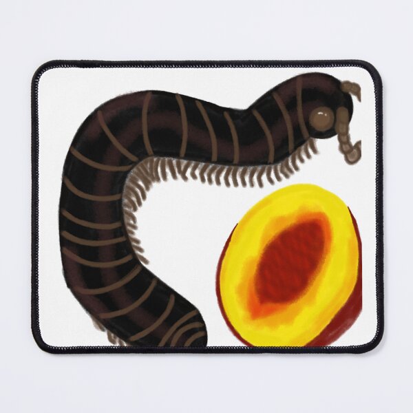 Item preview, Millipede with Peach Design 2 designed and sold by Kittylunarcraft.