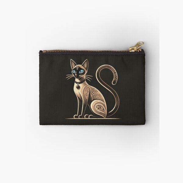 Item preview, Vintage pattern drawing of a Siamese cat designed and sold by YukiKenji.