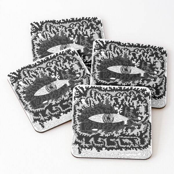 Item preview, Abyss Watching - Grayscale designed and sold by ZikuPrints.