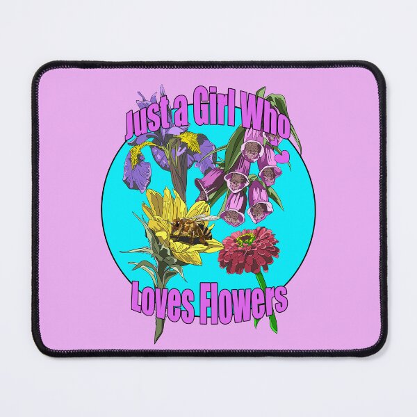Item preview, Just a Girl who Loves Flowers | Gift for Flower Lover designed and sold by Marian Murdoch.