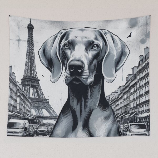 Item preview, Paris Mural Street Graffiti Dog and Cat Art - Design Nr 170 designed and sold by WeimTrails.