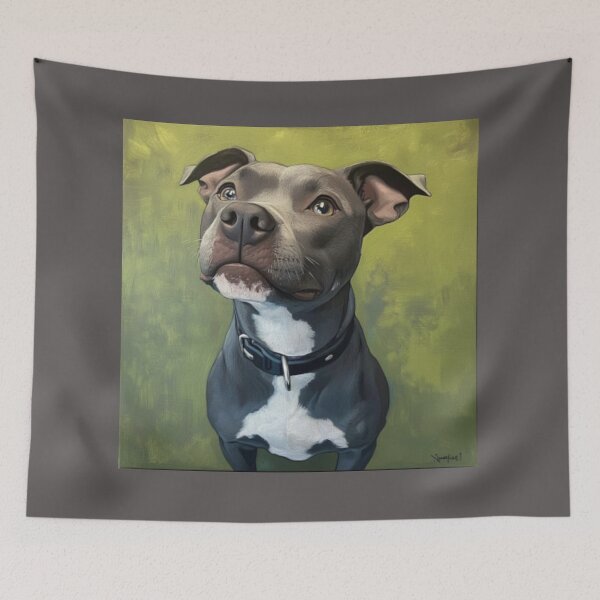 Item preview, Pit Bull by Van Gogh designed and sold by MasterpiecePets.