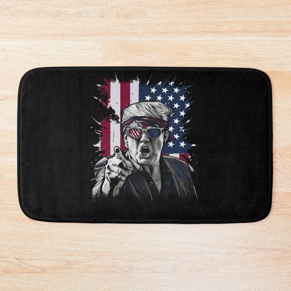 Item preview, American Flag trump and Political Figure Graphic Tee for Pop Culture Lovers designed and sold by DrawHandArt.