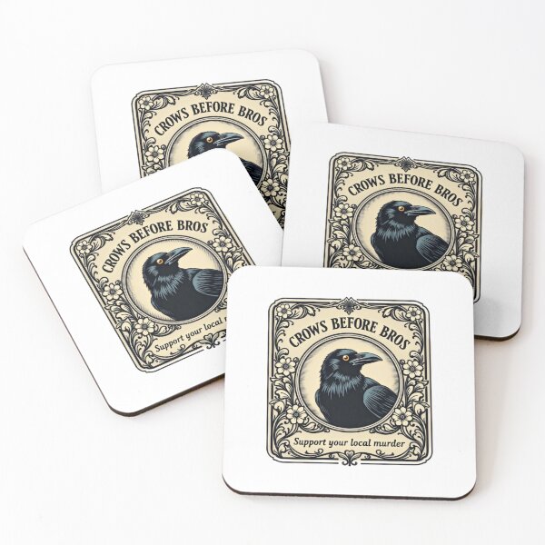 Item preview, Crows before bros - Support your local murder  designed and sold by GroovyDino.