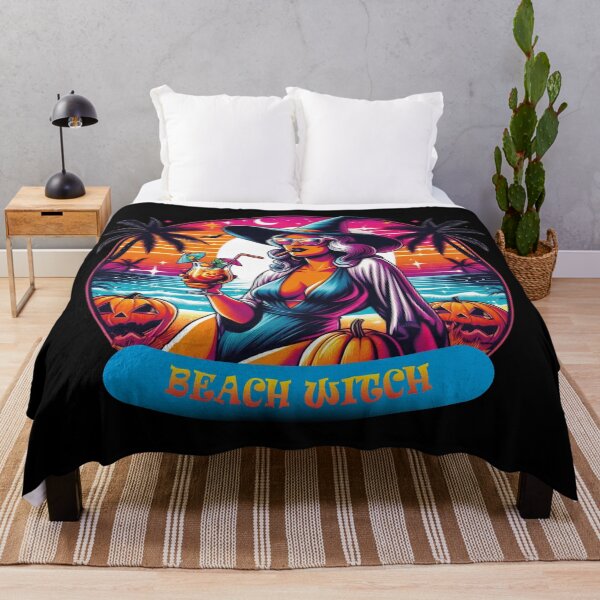 Item preview, Halloween theme 37, beach witch, moon, pumpkin designed and sold by sinemsworld1.