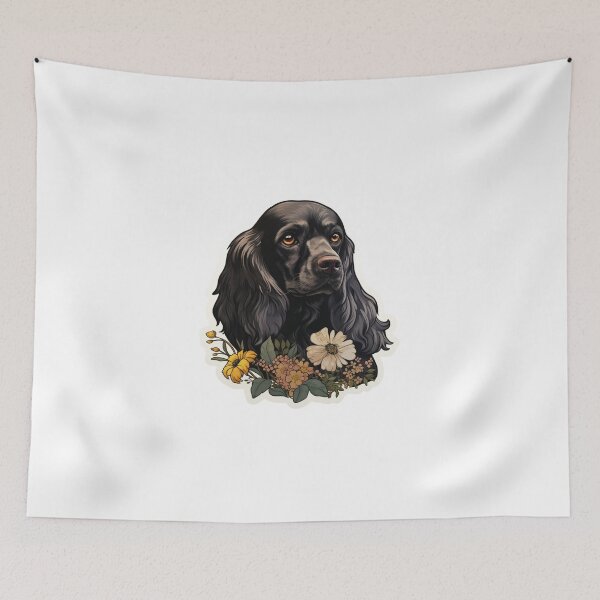 Item preview, Cute Flower English Cocker Spaniel Mom Dad Guardian Angel Best Friend Doggie Paw designed and sold by SMARTKIT  DESIGNAGENCY.
