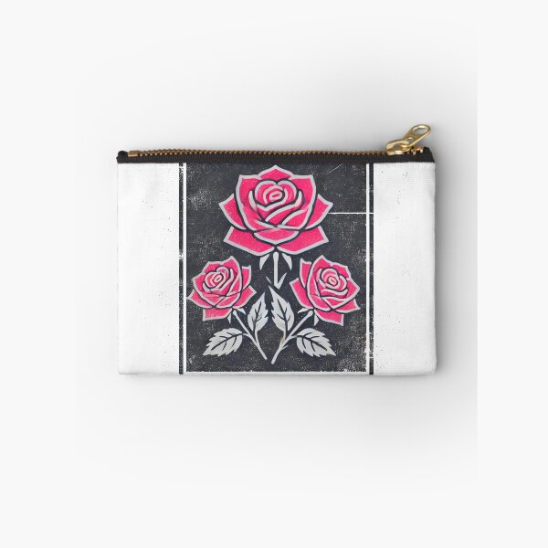 Item preview, Vintage Pink Roses on Black Background designed and sold by Blink Art Studio.