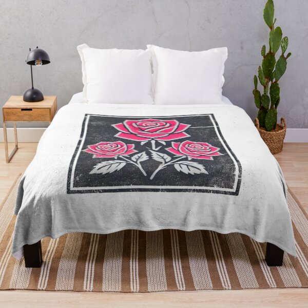 Item preview, Vintage Pink Roses on Black Background designed and sold by Blink Art Studio.