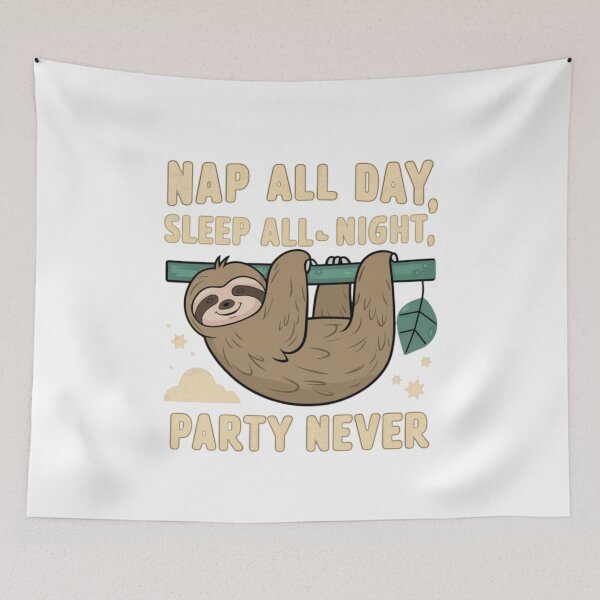 Item preview, Nap all Day, Sleep all Night Design designed and sold by MrHStudio.