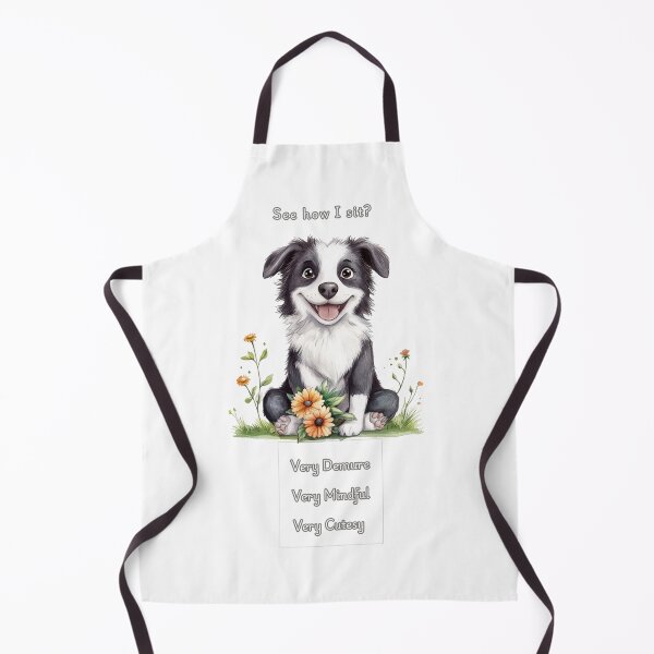 Item preview, Demure Mindful and Cutesy Border Collie designed and sold by M1234s.