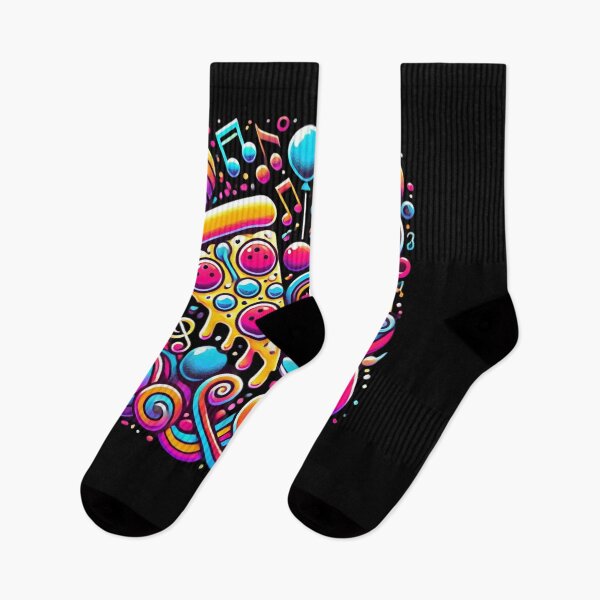 Item preview, Psychedelic Pizza and Wine Party Vibes Design designed and sold by Noussairox.