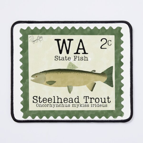 Item preview, Steelhead Trout: Washington State Fish Stamp designed and sold by Marguerite Artistry.