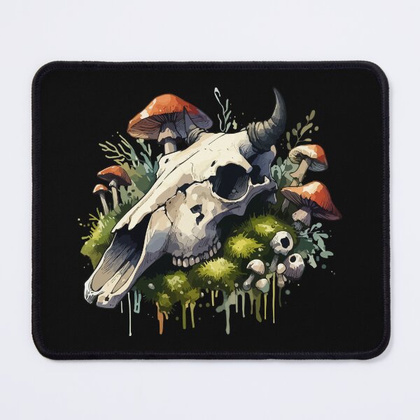 Item preview, Overgrown Bull Skull Mushroom designed and sold by TomFrontierArt.