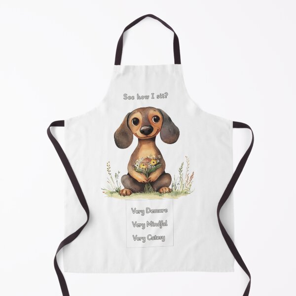 Item preview, Demure Mindful and Cutesy Daschund Doxie designed and sold by M1234s.