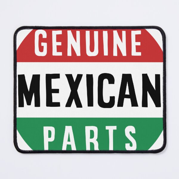 Item preview, Genuine Mexican Parts round sticker - Mexican flag colors designed and sold by PIXEL POP DESIGNS - Beyond the Norm!.