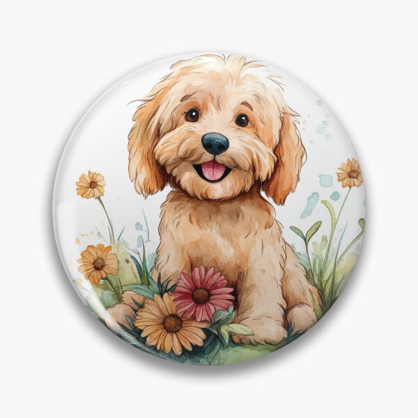 Item preview, Demure Mindful and Cutesy Goldendoodle designed and sold by M1234s.