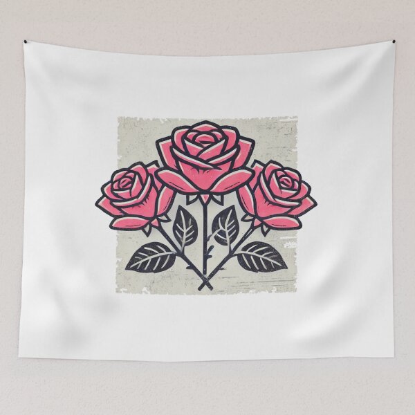 Item preview, Vintage Red Roses designed and sold by Blink Art Studio.