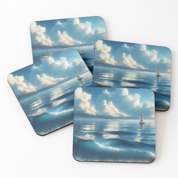 Item preview, Clouds with sea waves designed and sold by mahmoudfarrag.