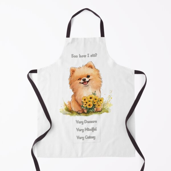 Item preview, Demure Mindful and Cutesy Pomeranian designed and sold by M1234s.