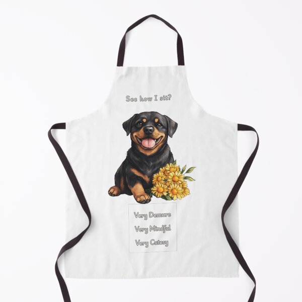 Item preview, Demure Mindful and Cutesy Rottweiler designed and sold by M1234s.