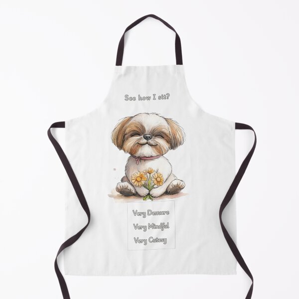 Item preview, Demure Mindful and Cutesy Shih Tzu designed and sold by M1234s.