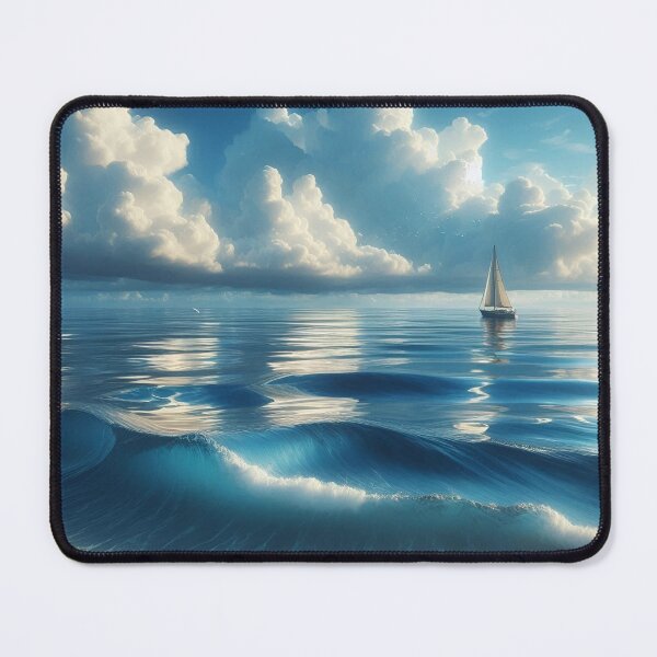Item preview, Clouds with sea waves designed and sold by mahmoudfarrag.