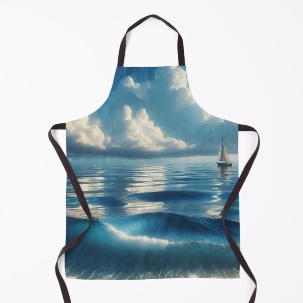 Item preview, Clouds with sea waves designed and sold by mahmoudfarrag.