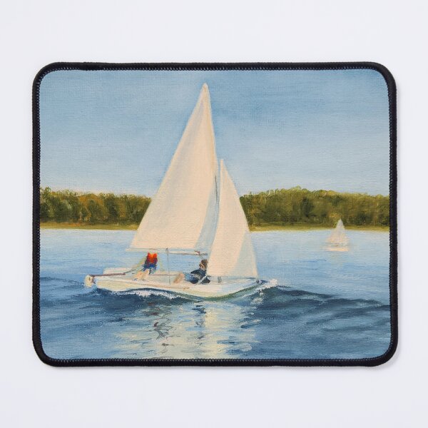 Item preview, Racing sailboats - regatta painting designed and sold by Emily Bickell.