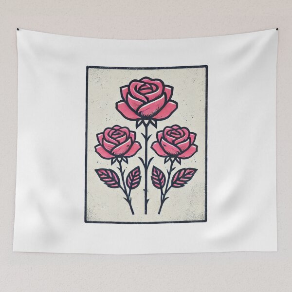 Item preview, Vintage Red Roses designed and sold by Blink Art Studio.