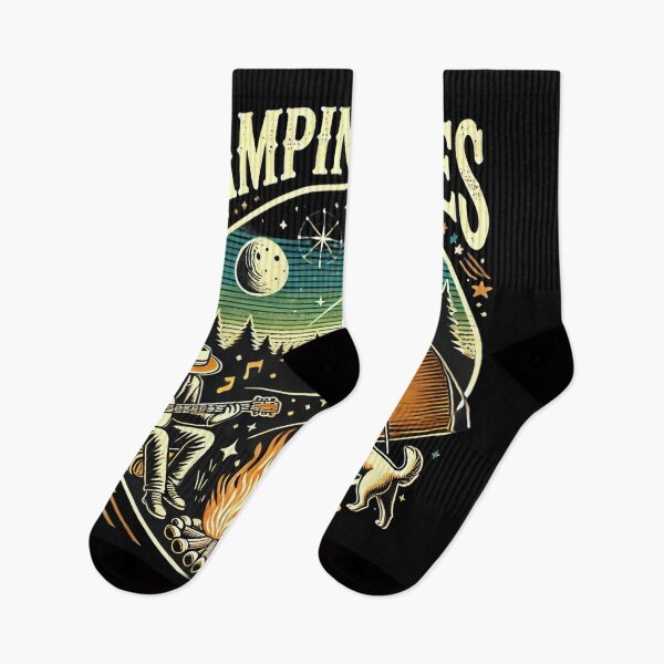 Item preview, Camping Adventure with Dog Under Starry Night designed and sold by Noussairox.