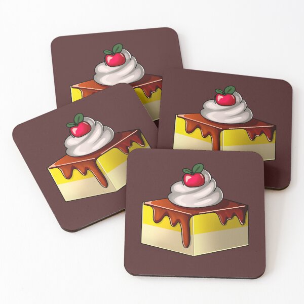 Item preview, Japanese Lemon Cake with Cherry and Whipped Cream (brown background) designed and sold by MptR.