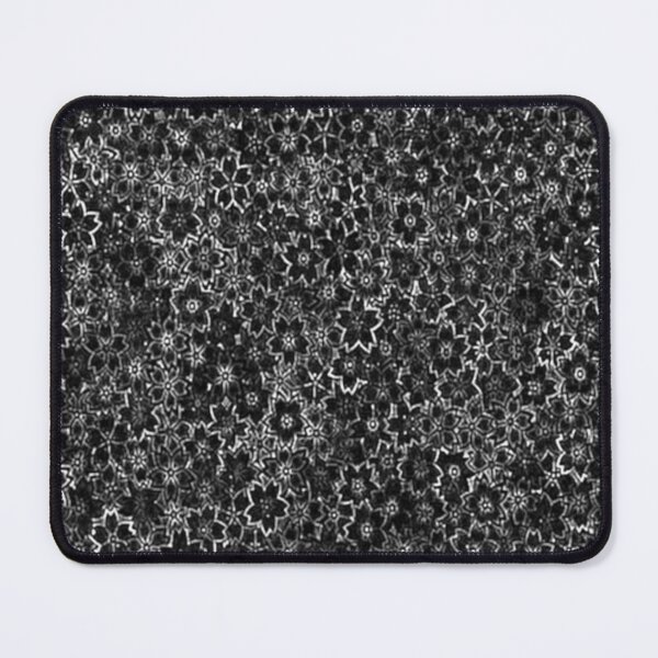 Item preview, BLACK AND WHITE AND GREY SMALL FLOWER PRINT designed and sold by larissa-myrie.