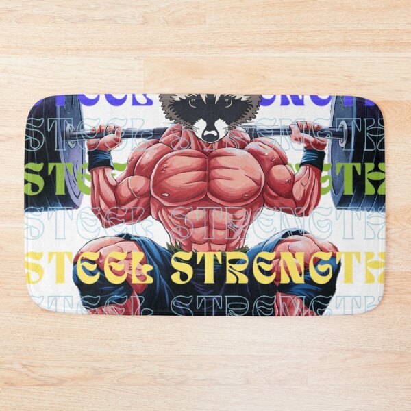 Item preview, Raccoon in the gym increases strength and healthy lifestyle designed and sold by MAR1RJD.