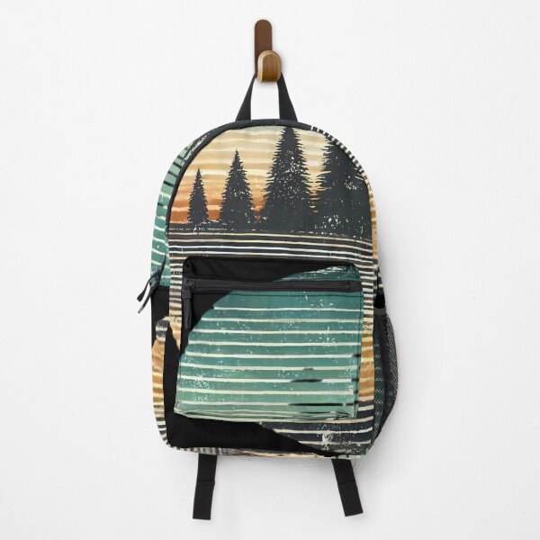 Item preview, Vintage Forest Landscape - Retro Sunset Pines. designed and sold by Linework Studio.