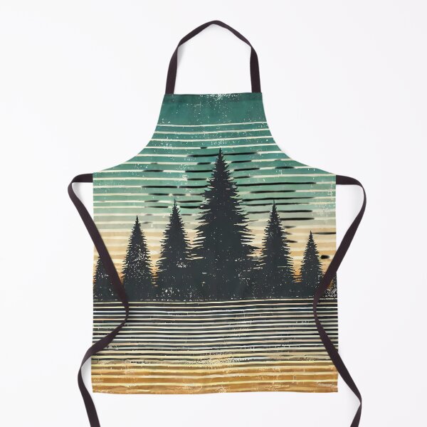 Item preview, Vintage Forest Landscape - Retro Sunset Pines. designed and sold by Linework Studio.