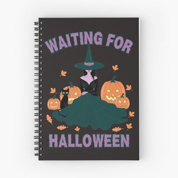 Item preview, Waiting for Halloween: Enchanting Witch and Pumpkin Design designed and sold by elynne9.