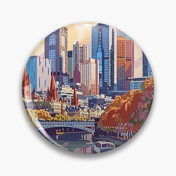 Item preview, Melbourne Travel Poster, Perfect Gift for Travel Enthusiasts, Vintage Style Wall Art, Australia Wall art for home decor, Melbourne print. Sticker designed and sold by Thegalleryshop1.