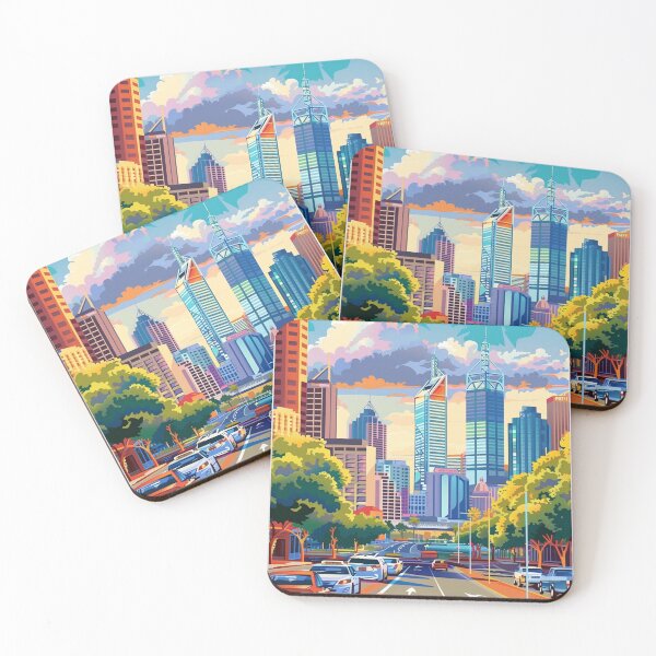 Item preview, Perth Travel Poster, Perfect Gift for Travel Enthusiasts, Vintage Style Wall Art, Australia Wall art for home decor, Perth print. Sticker designed and sold by Thegalleryshop1.