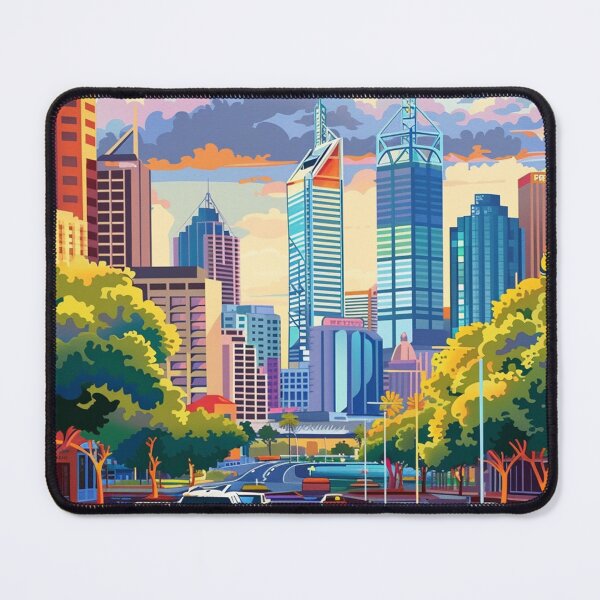 Item preview, Perth Travel Poster, Perfect Gift for Travel Enthusiasts, Vintage Style Wall Art, Australia Wall art for home decor, Perth print. Sticker designed and sold by Thegalleryshop1.