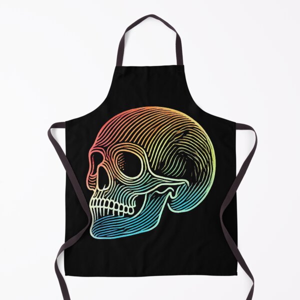 Item preview, Colorful Rainbow Skull Outline designed and sold by Blink Art Studio.