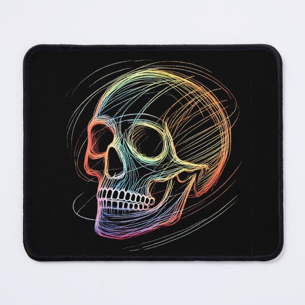 Item preview, Colorful Rainbow Skull Outline designed and sold by Blink Art Studio.