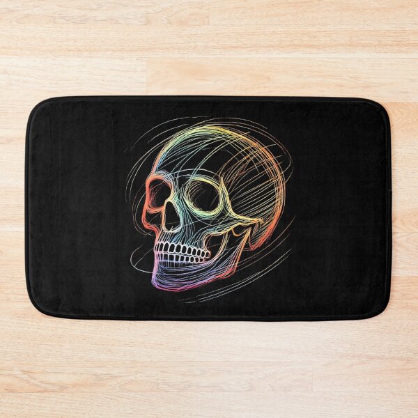 Item preview, Colorful Rainbow Skull Outline designed and sold by Blink Art Studio.