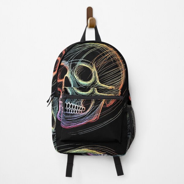 Item preview, Colorful Rainbow Skull Outline designed and sold by Blink Art Studio.