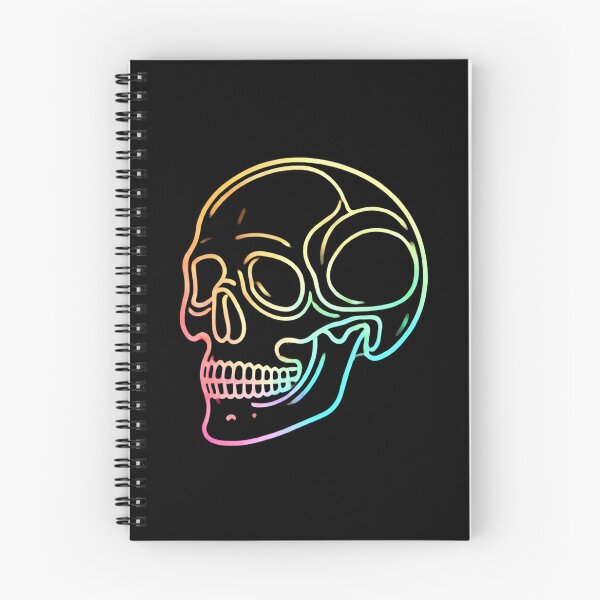 Item preview, Colorful Rainbow Skull Outline designed and sold by Blink Art Studio.