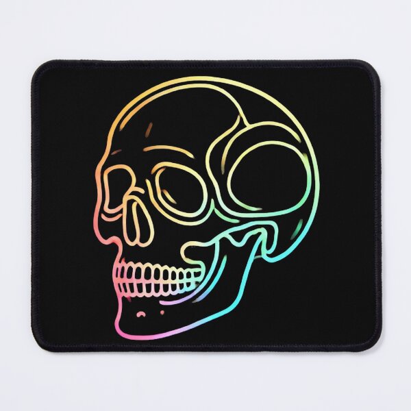 Item preview, Colorful Rainbow Skull Outline designed and sold by Blink Art Studio.