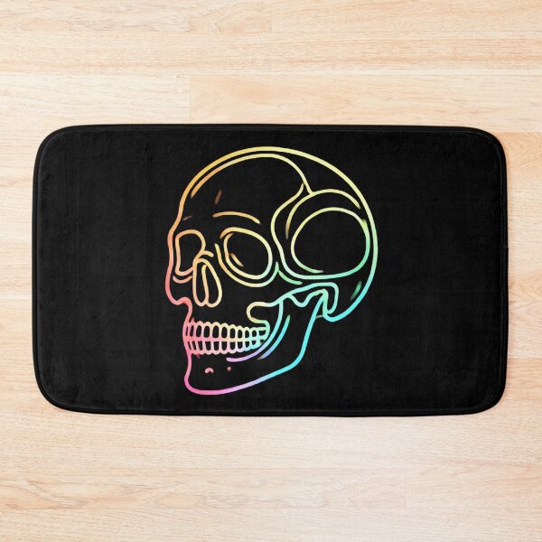 Item preview, Colorful Rainbow Skull Outline designed and sold by Blink Art Studio.
