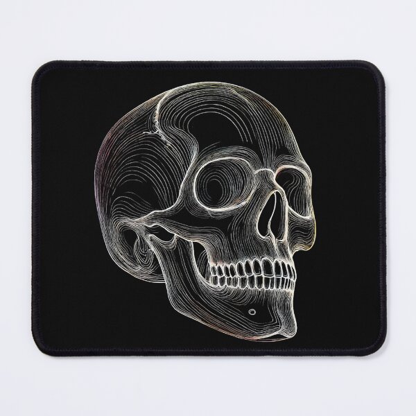 Item preview, Colorful Rainbow Skull Outline designed and sold by Blink Art Studio.