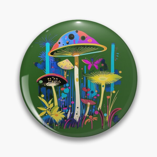 Item preview, Mushrooms in a magical forest. Neo-expressionism.  designed and sold by Natalia-Vlad.